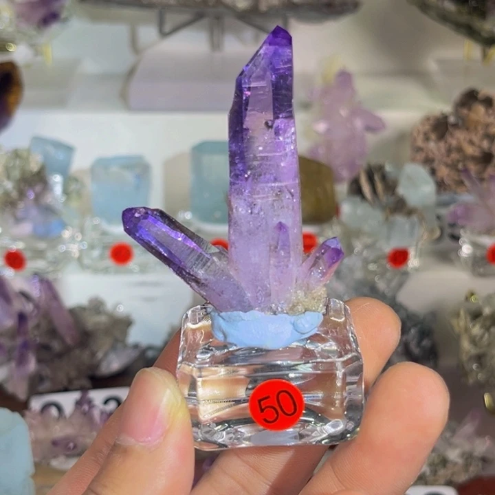 天然水晶家居摆件未镶嵌紫晶