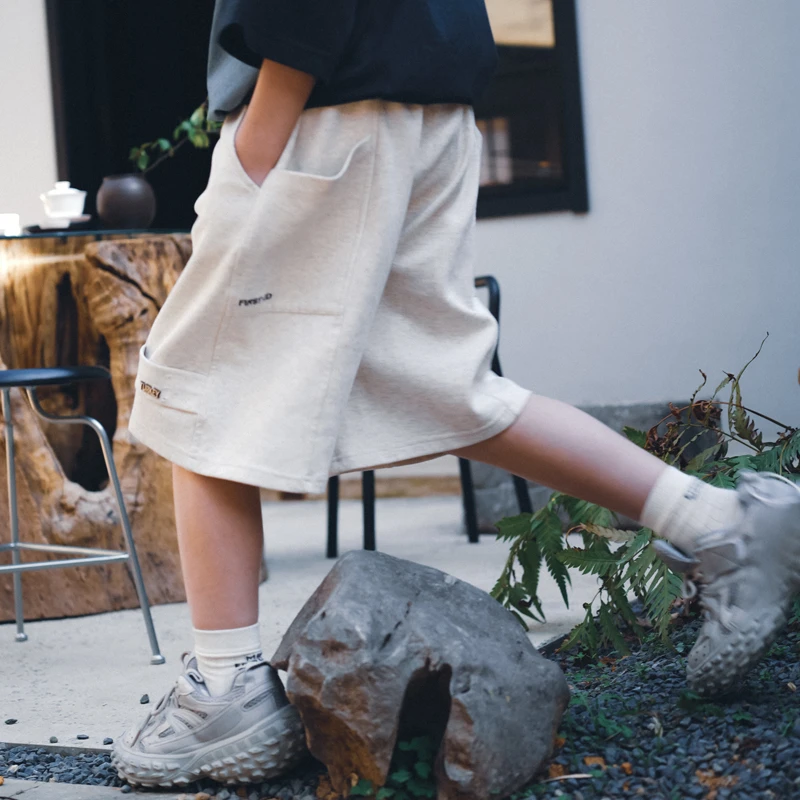 清仓！儿童装男童夏季薄款2025七分中裤运动卫裤针织短裤25XK31020