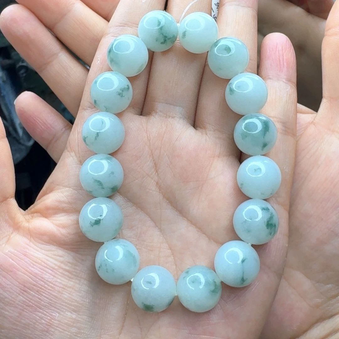 s***r翡翠未镶嵌手链翡翠手串