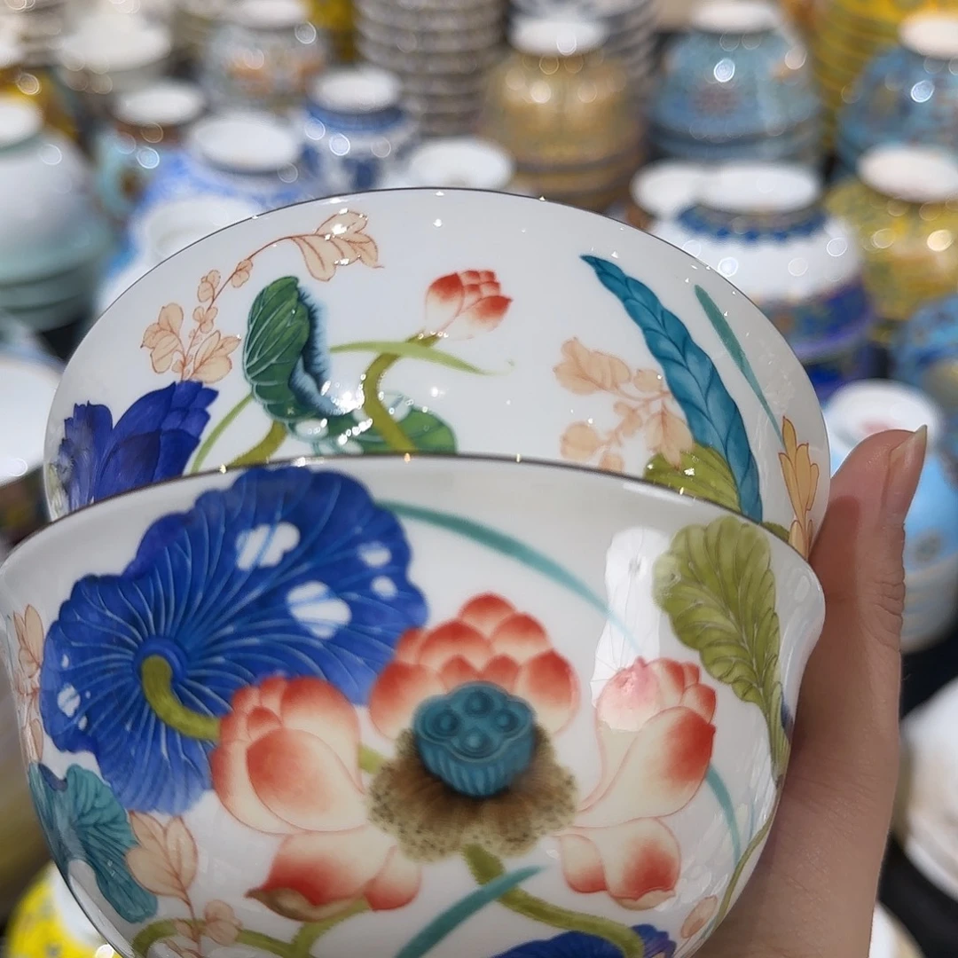 骨瓷珐琅彩工艺制作