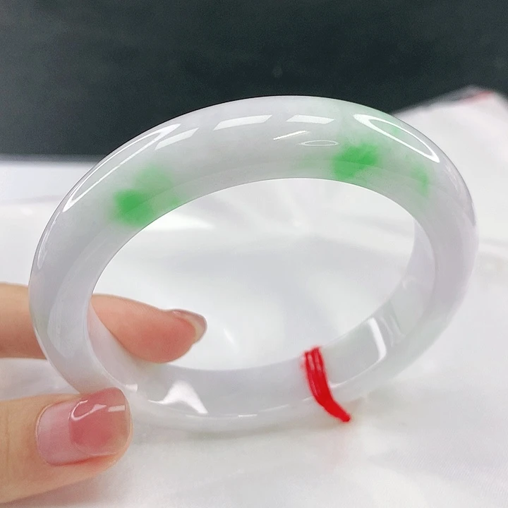 翡翠未镶嵌手镯圈59，40112