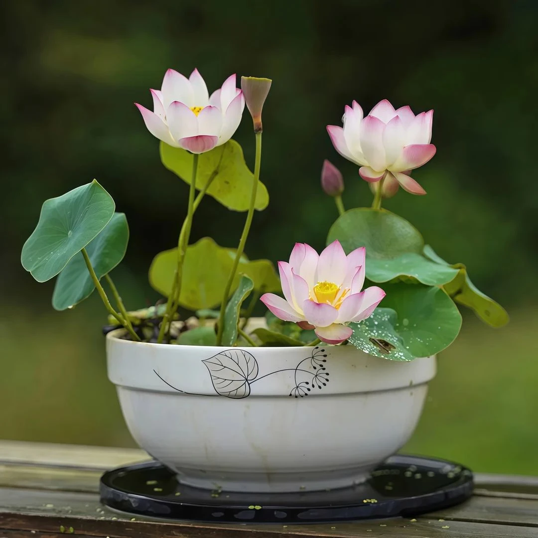 【水培碗莲】四季开花无土盆栽碗莲种水培水养睡莲荷花花卉种植绿植