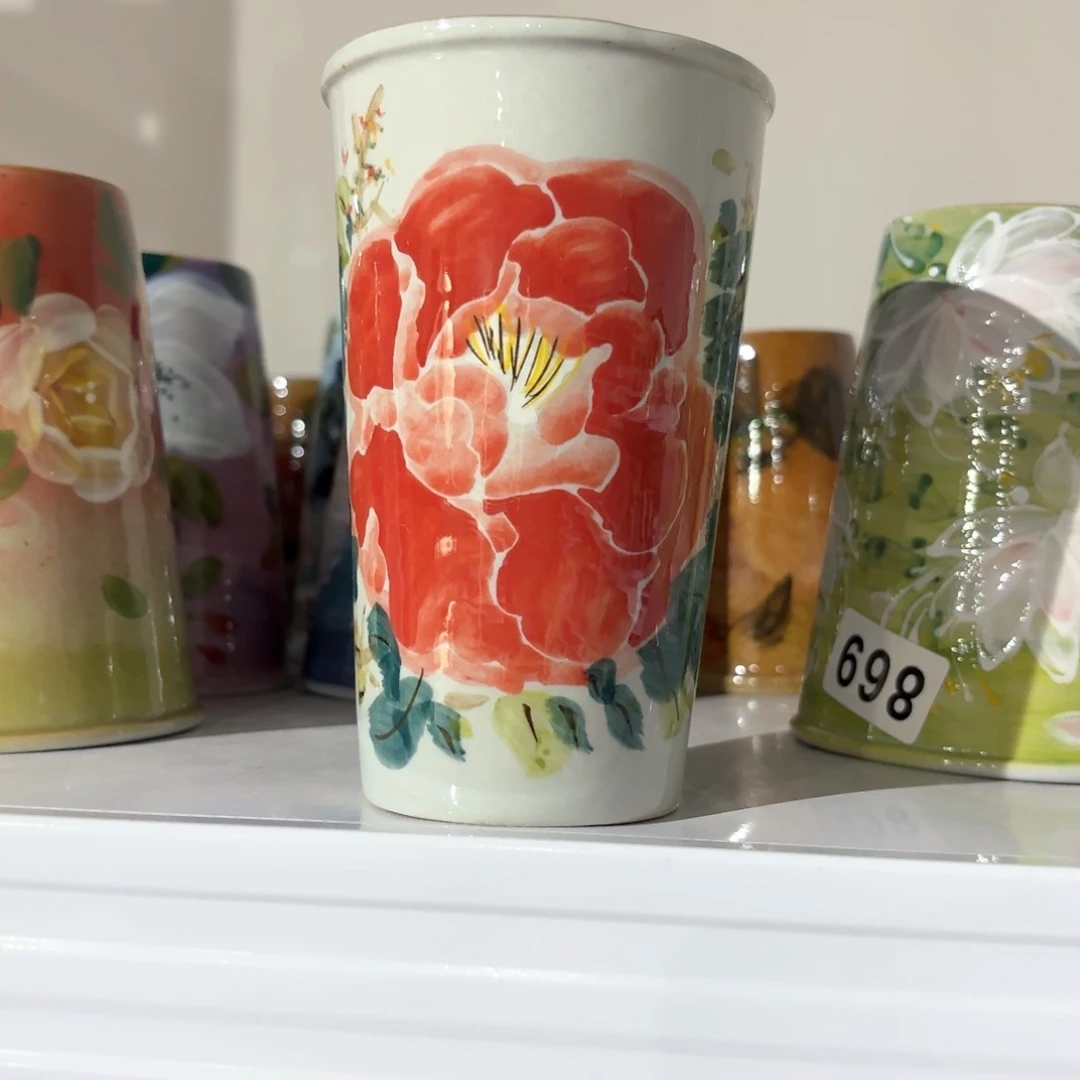 景德镇手绘高温釉下彩陶瓷茶具