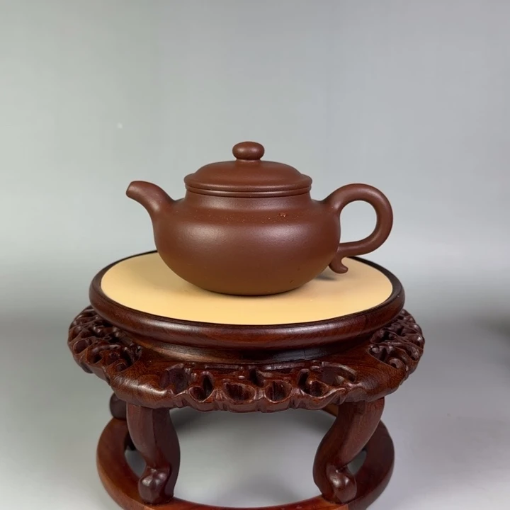 茶壶底槽青仿古200 cc全手工制作