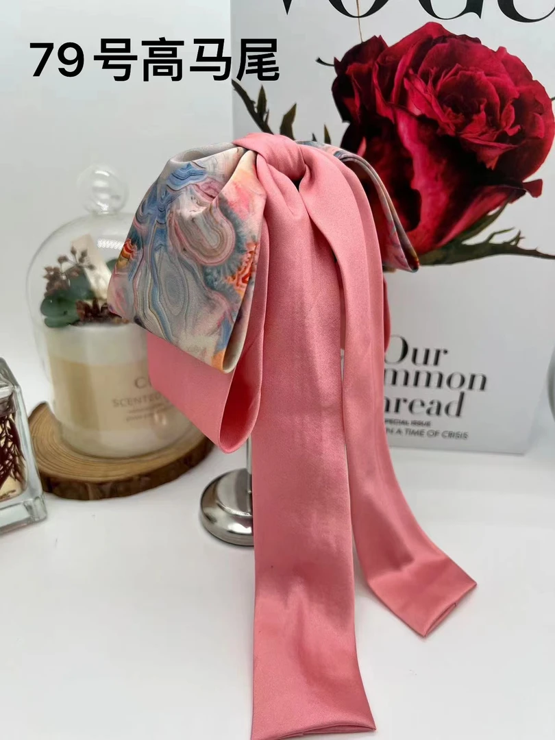 高级感韩版蝴蝶结发夹女后脑勺气质马尾夹一字弹簧夹