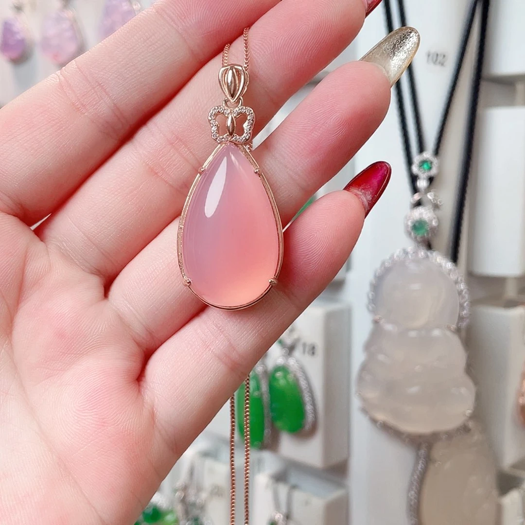 玛瑙/玉髓吊坠(赠链)未镶嵌