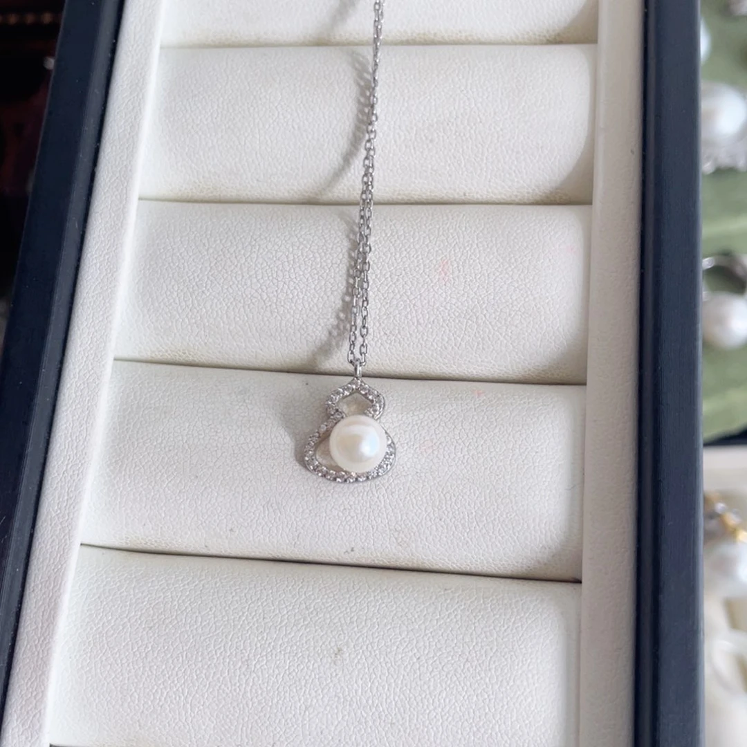 颈饰银S925镶嵌海水珍珠