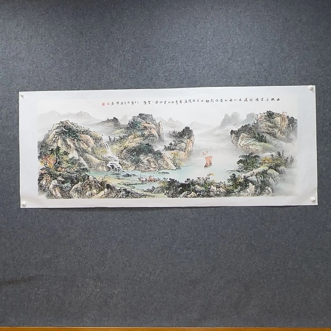 国画180*70纯手工何润杰