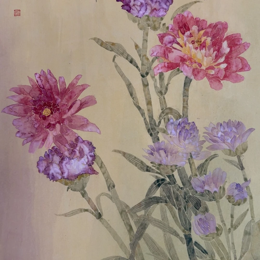 国画国画作品山水花鸟