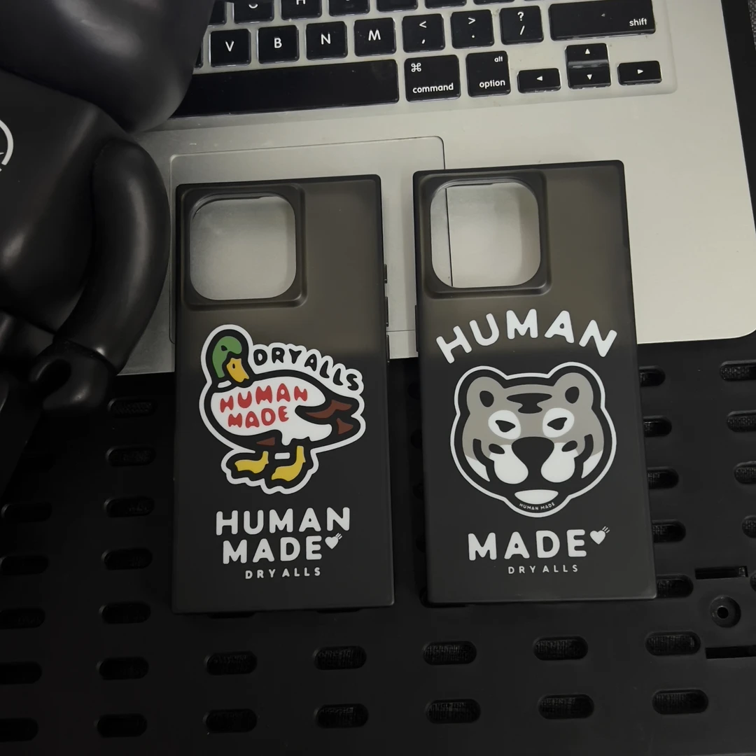 潮牌鸭子老虎方形壳适用iphone16promax磨砂个性全包苹果15手机壳