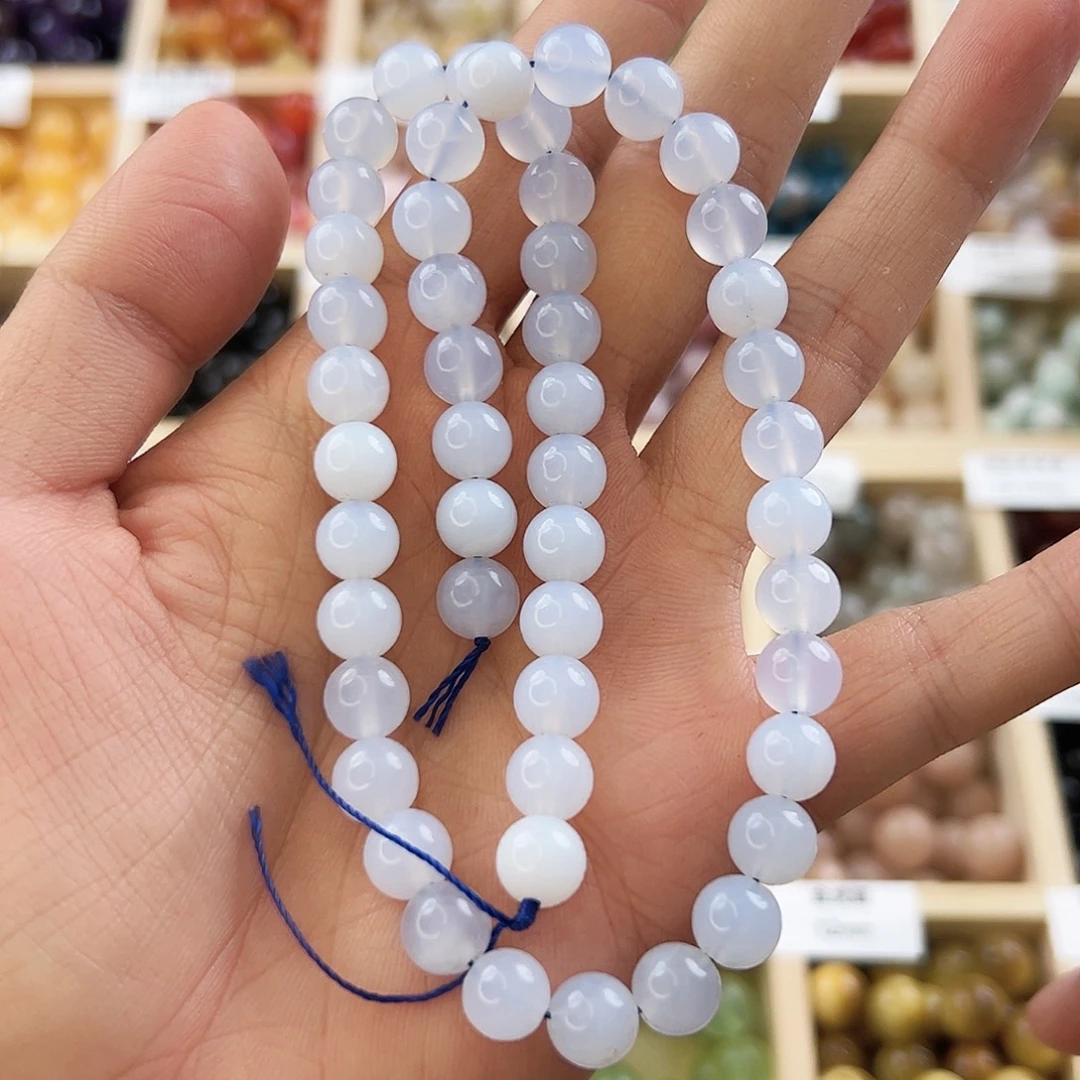 玛瑙/玉髓手链未镶嵌蓝玉髓