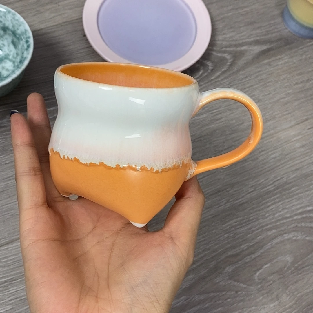 景德镇高温颜色釉咖啡杯