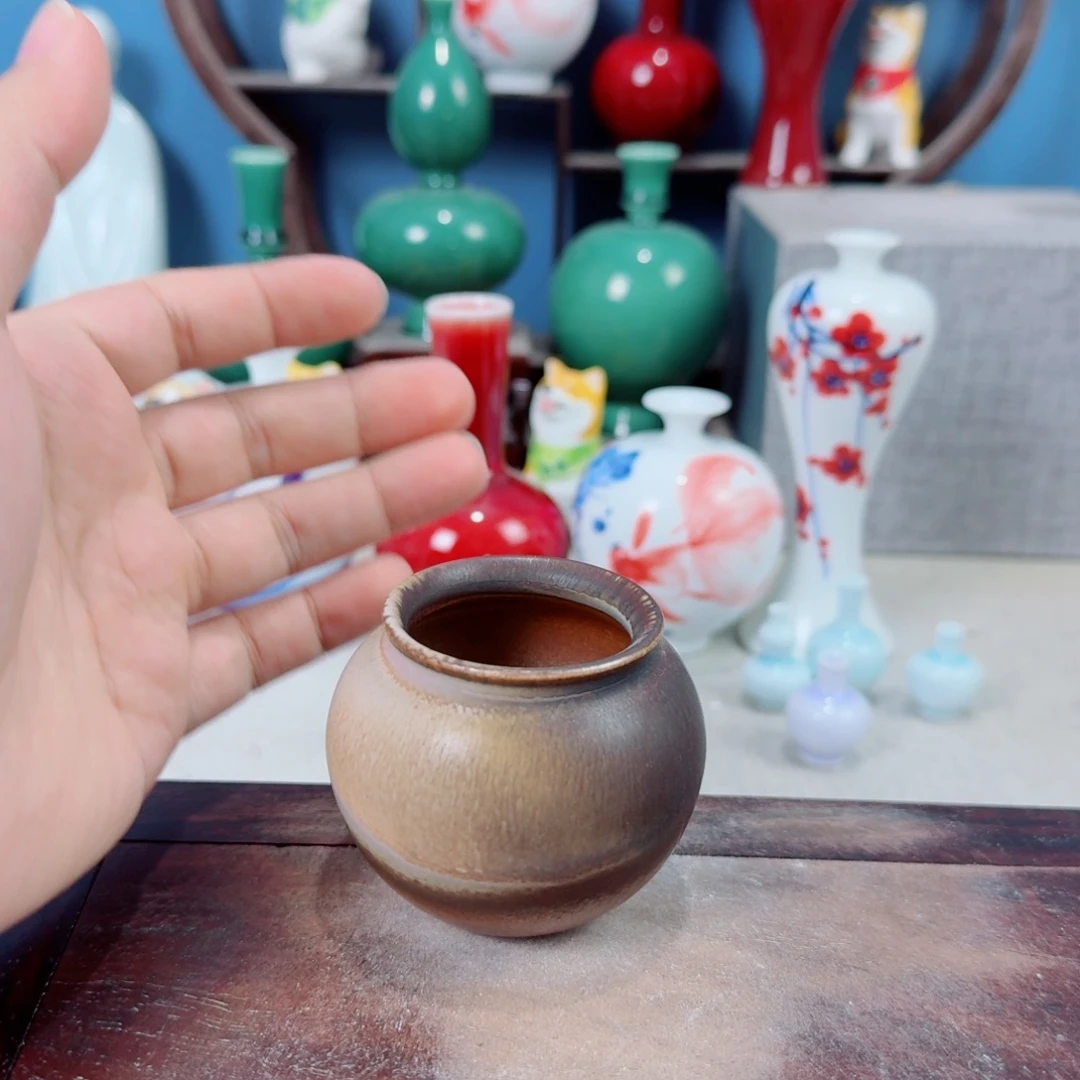 陶瓷手工小花器摆件
