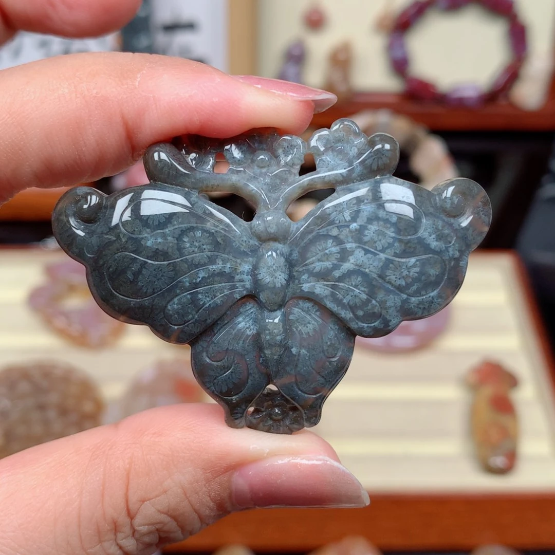 硅化玉珊瑚玉未镶嵌