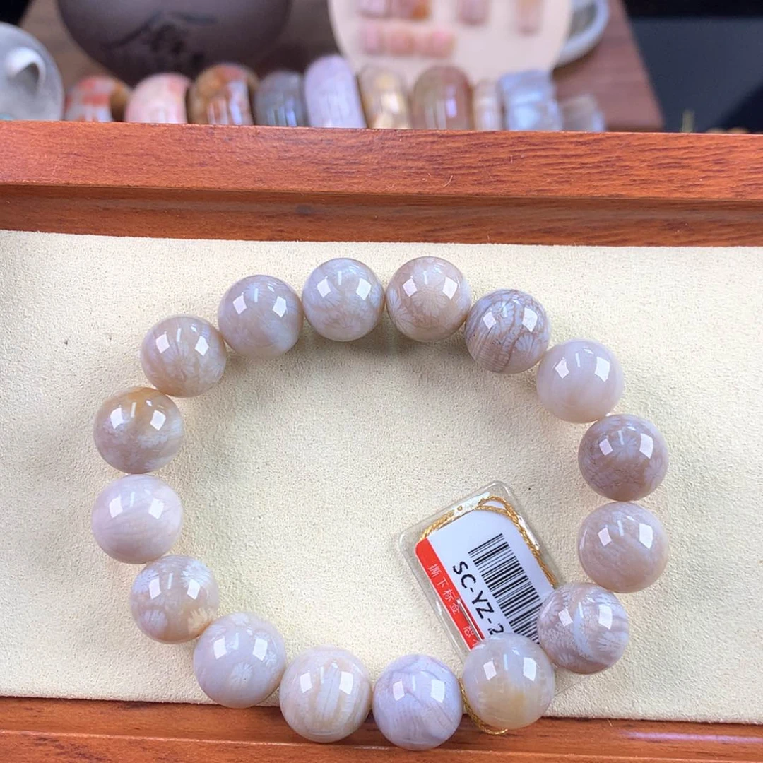 【闪购商品】硅化珊瑚（珊瑚玉）未镶嵌颈饰8号全满带花好美
