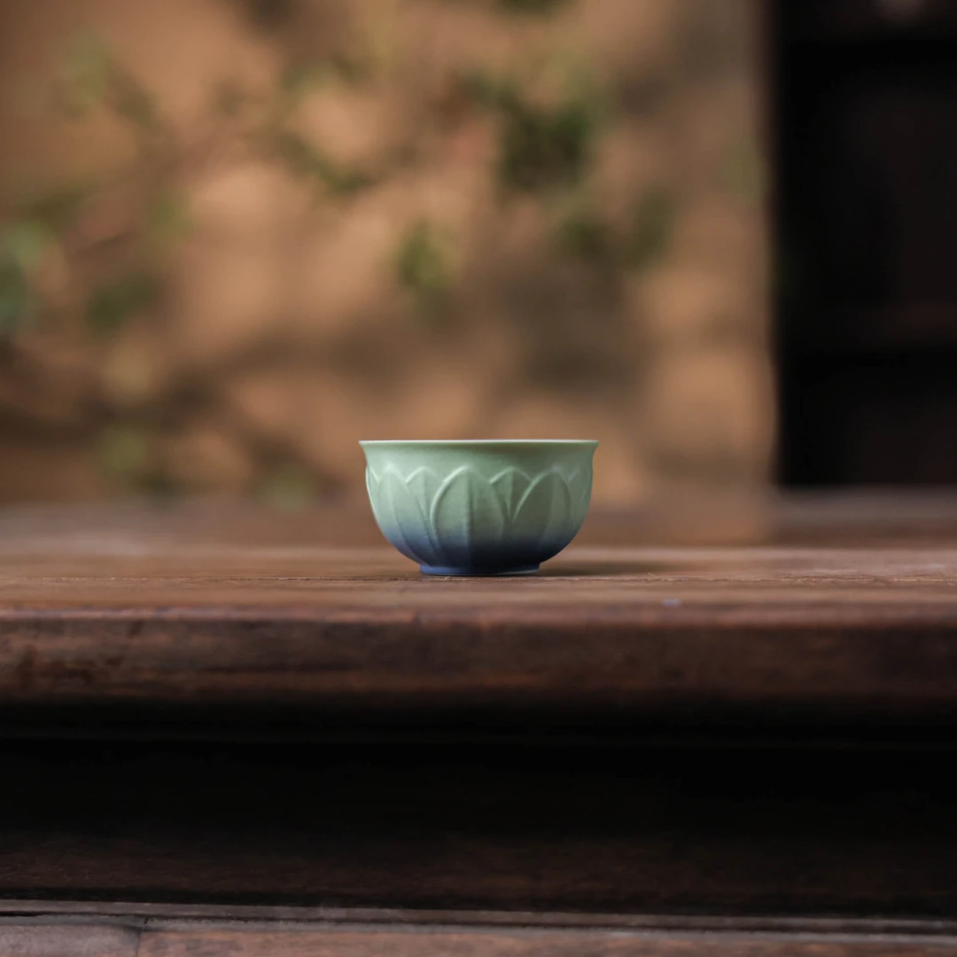 【小田甄陶】绿色主人杯 Q9006