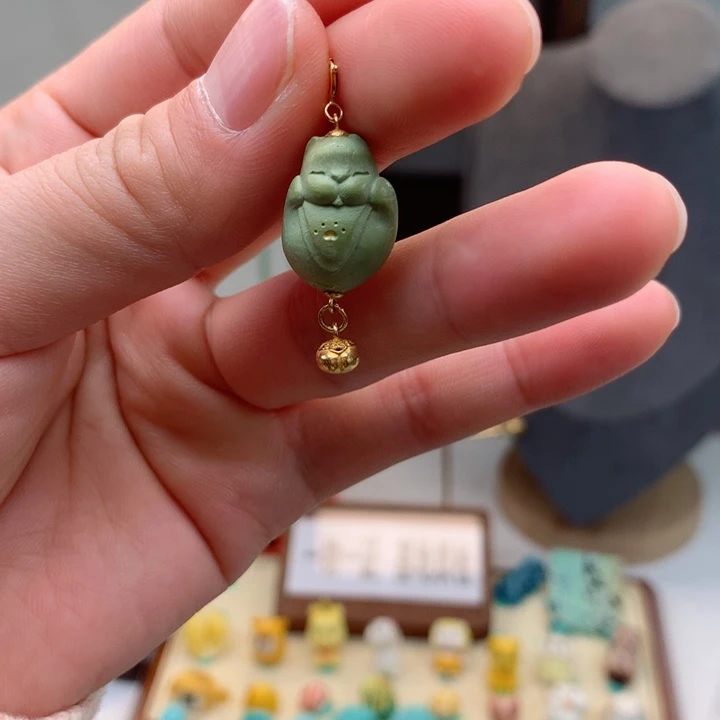 绿松石绿松石配饰18K金镶嵌