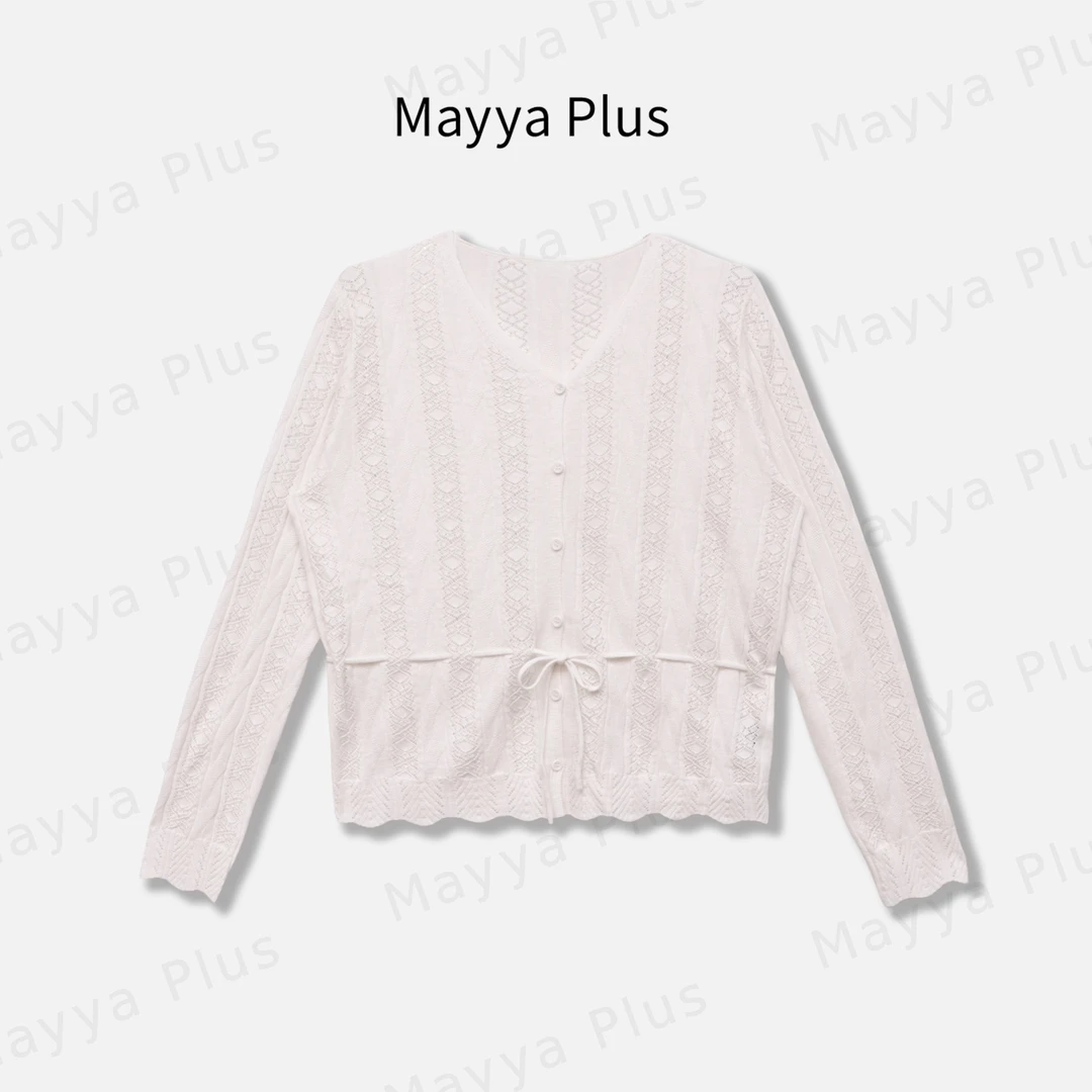 【晨露】Mayya Plus麦芽定制韩系高级感显瘦针织衫百搭上衣32536365