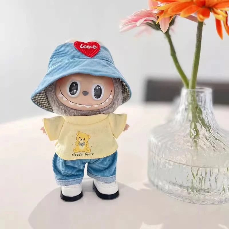 labubu17cm娃衣泰迪小熊套装