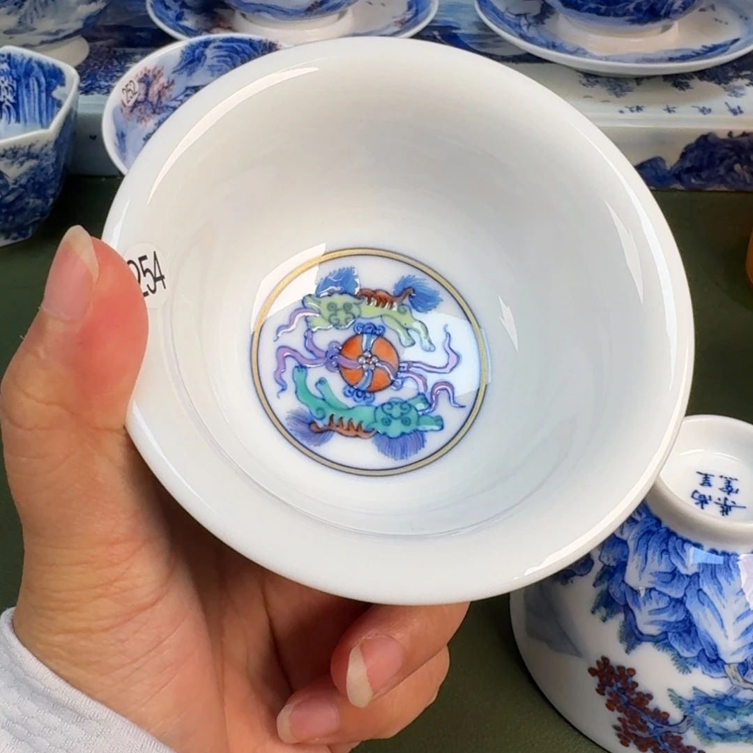 景德镇纯手绘茶具具圆圆254