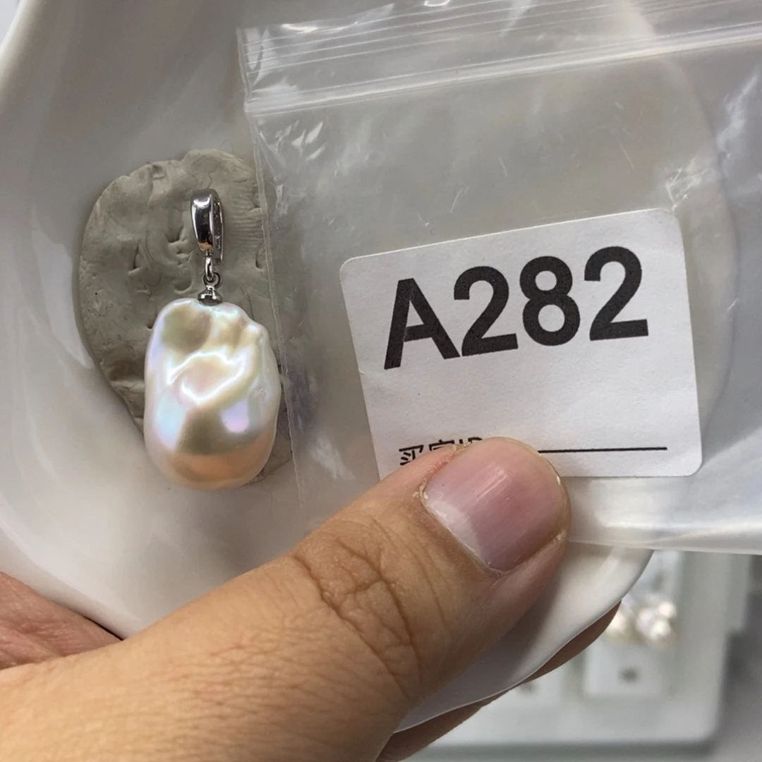 合金淡水珍珠吊坠(不含链)