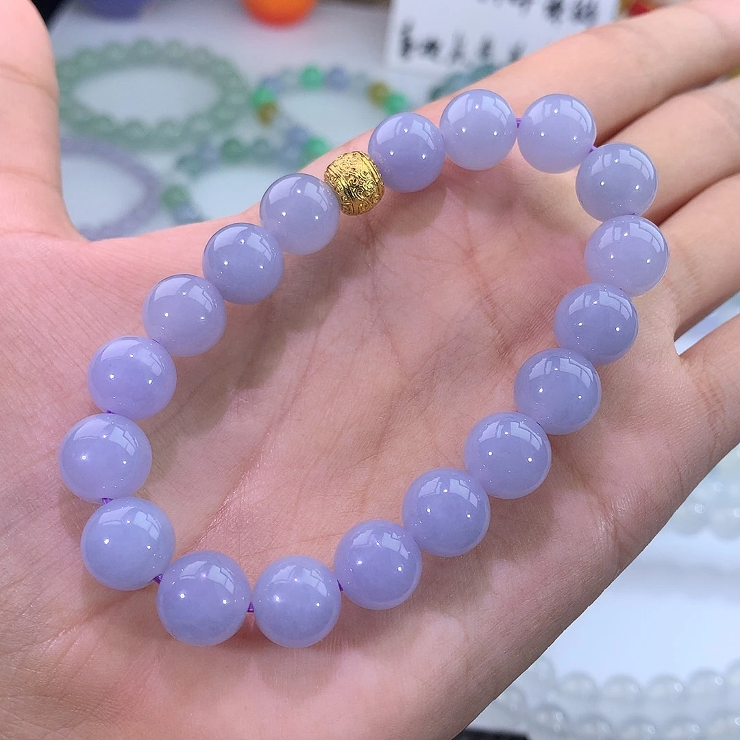 未镶嵌手链翡翠紫罗兰手串