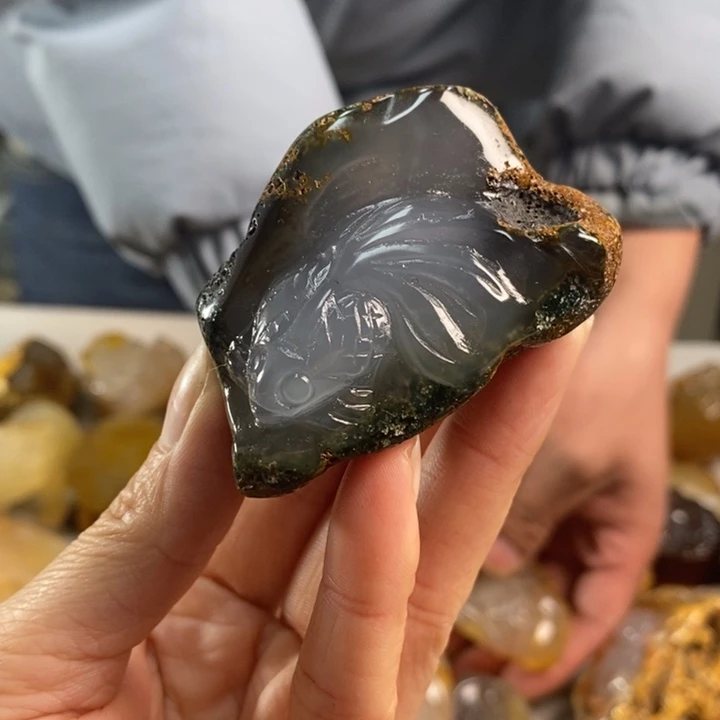 玛瑙/玉髓吊坠(不含链)未镶嵌