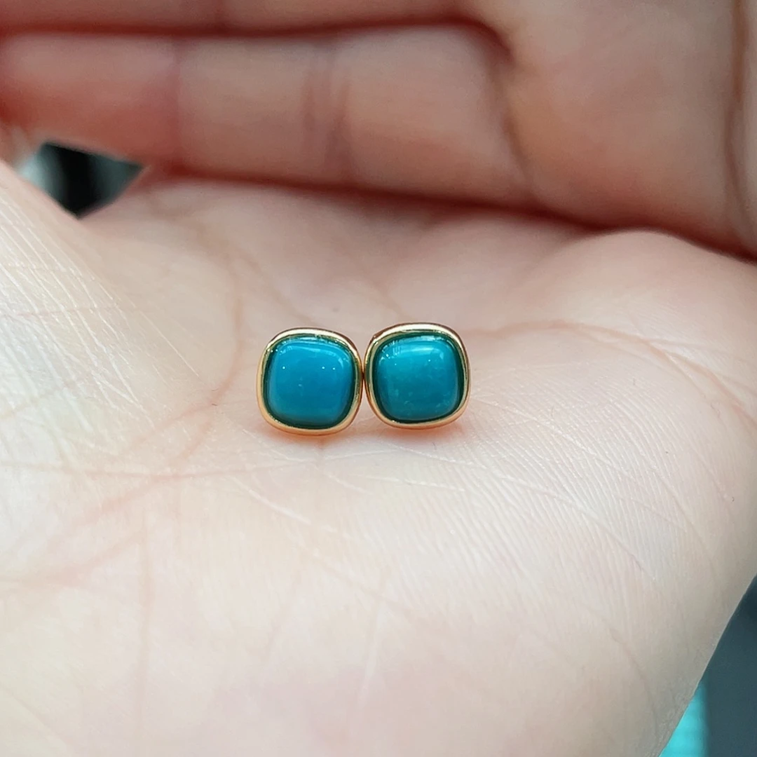 绿松石颈饰银S925镶嵌