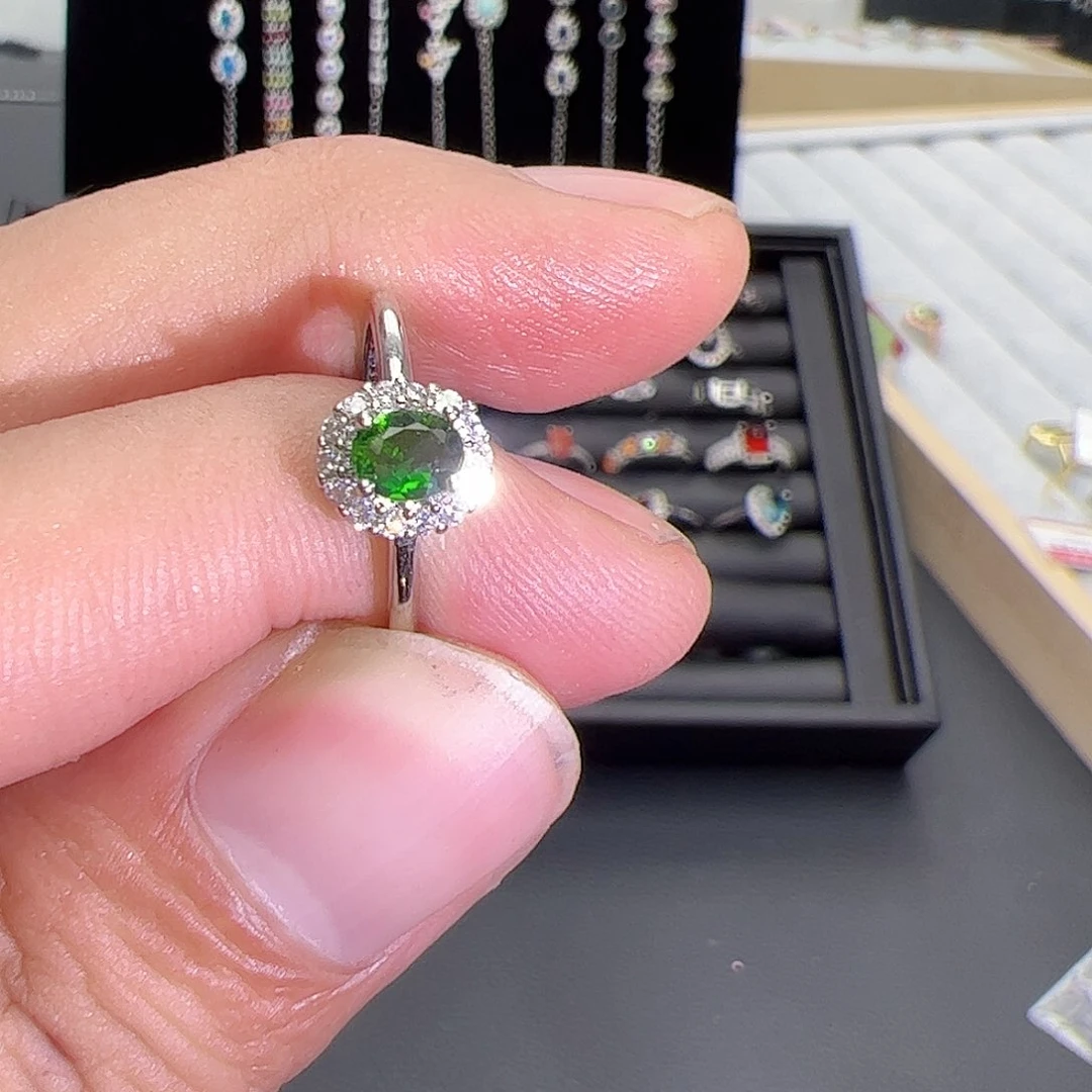 紫晶珠宝半成品银S925镶嵌