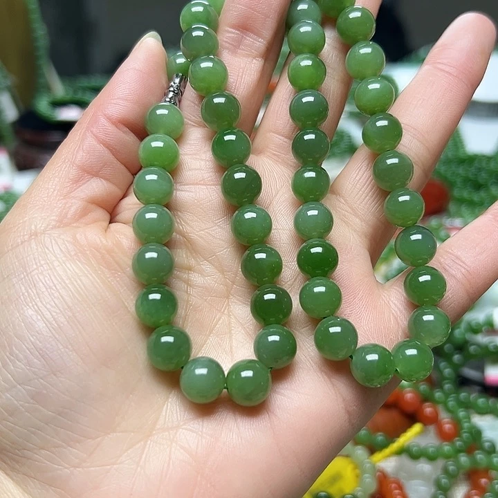 和田玉（碧玉）手链未镶嵌