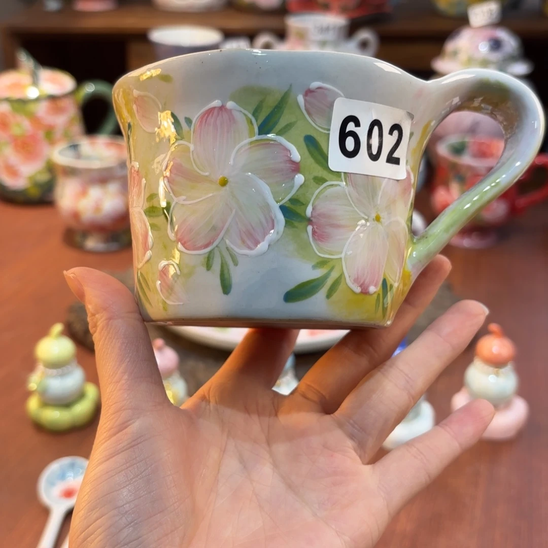 摆件景德镇手绘高温釉下彩陶瓷茶具