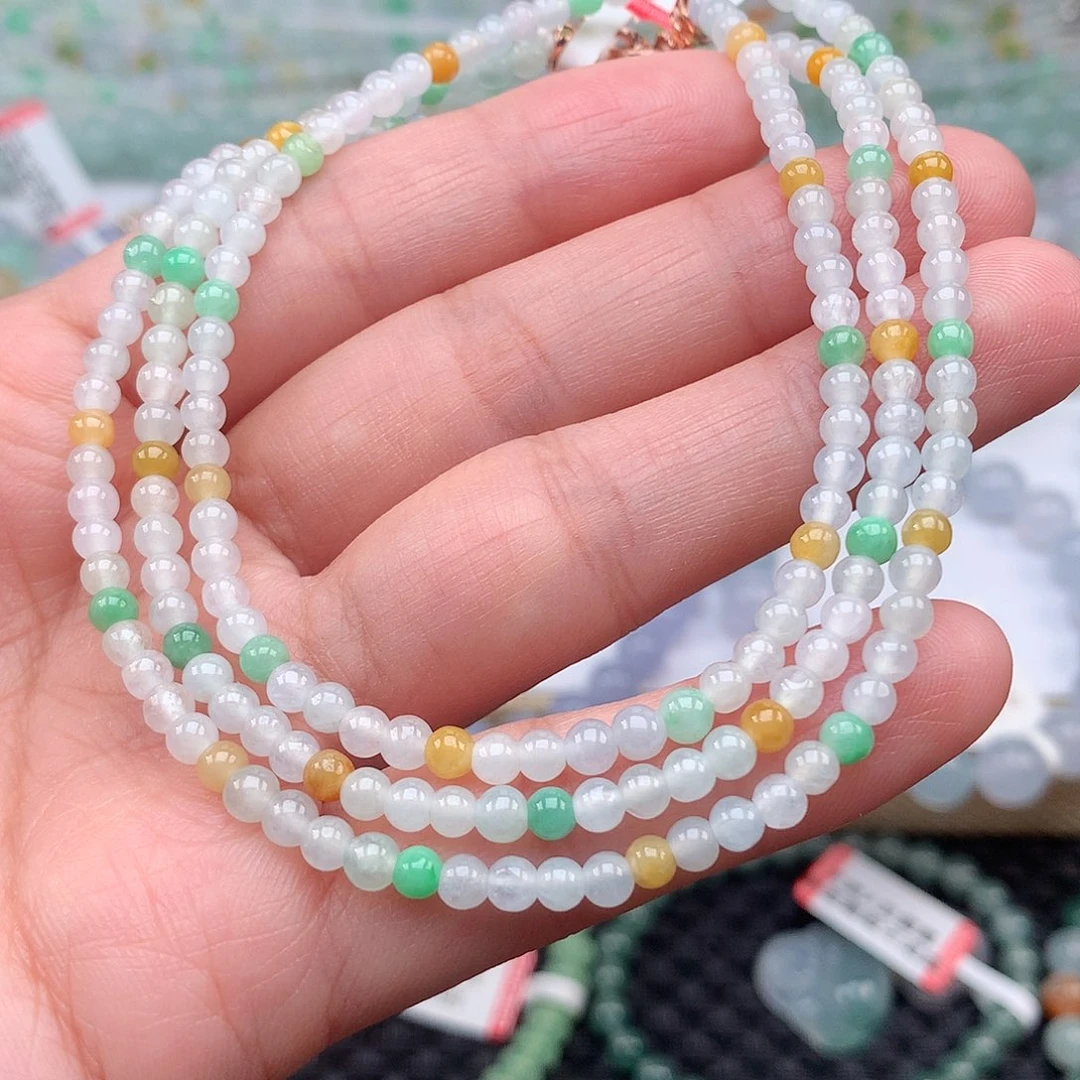 翡翠手链未镶嵌翡翠卡3.8