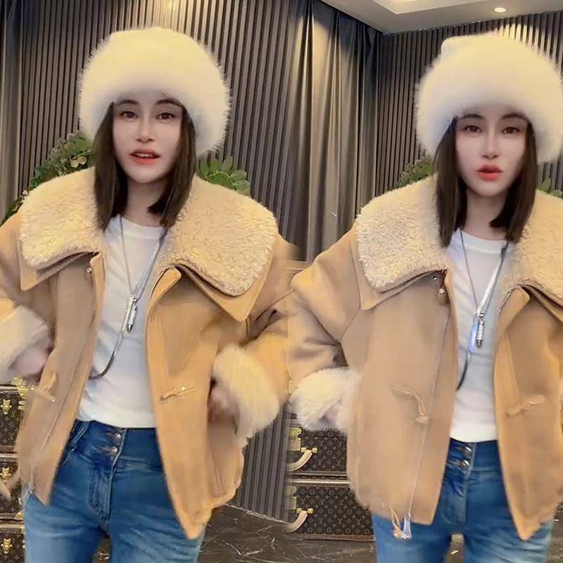 2025秋冬新款时尚显瘦气质网红高档洋气女高级百搭宽松大码外套潮