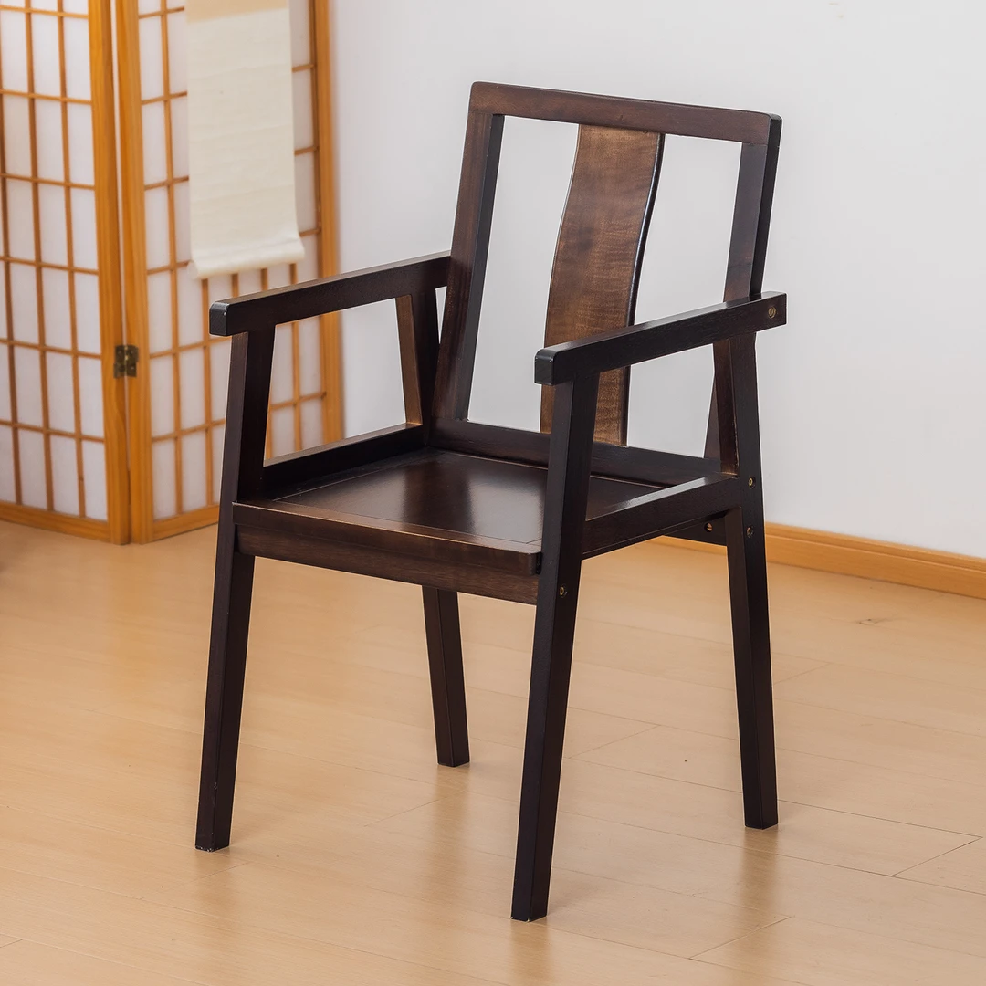 家用椅子餐厅摇椅实木椅凳子靠背椅书桌椅办公新中式
