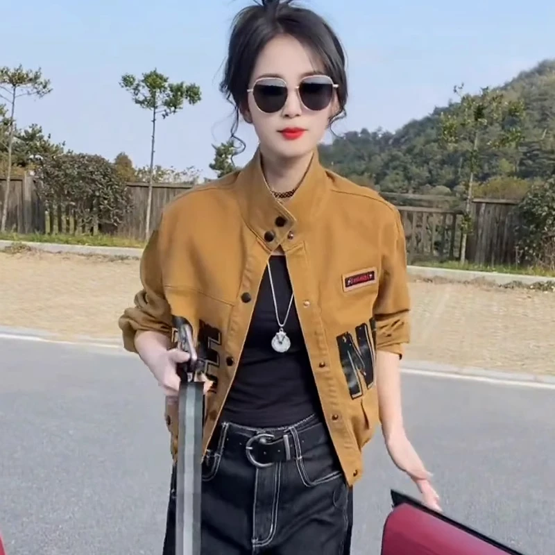 （浮力青仓）巨划算牛仔外套网红爆款高级气质流显瘦夹克上衣设计感