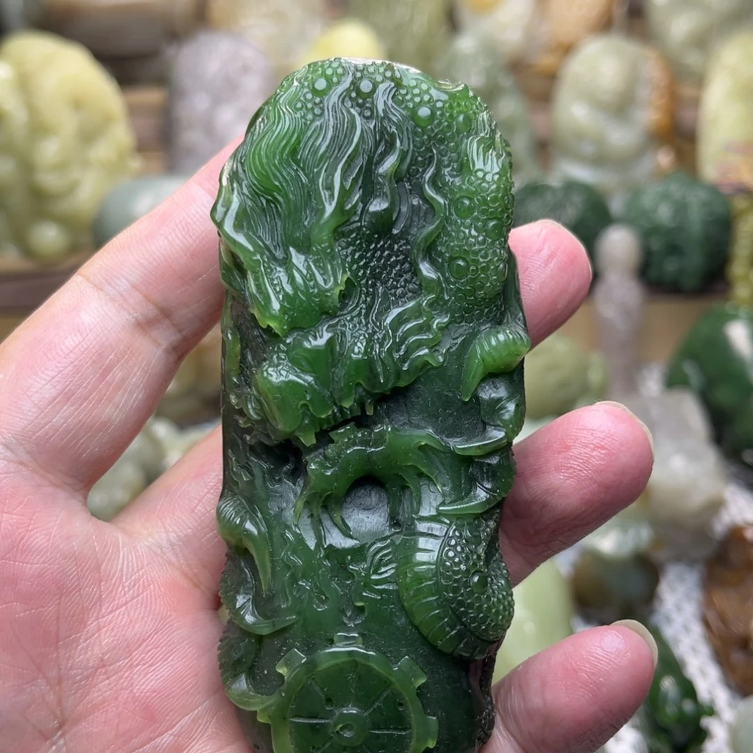 和田玉（碧玉）未镶嵌把件