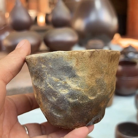 戬谷龙窑柴烧茶杯81
