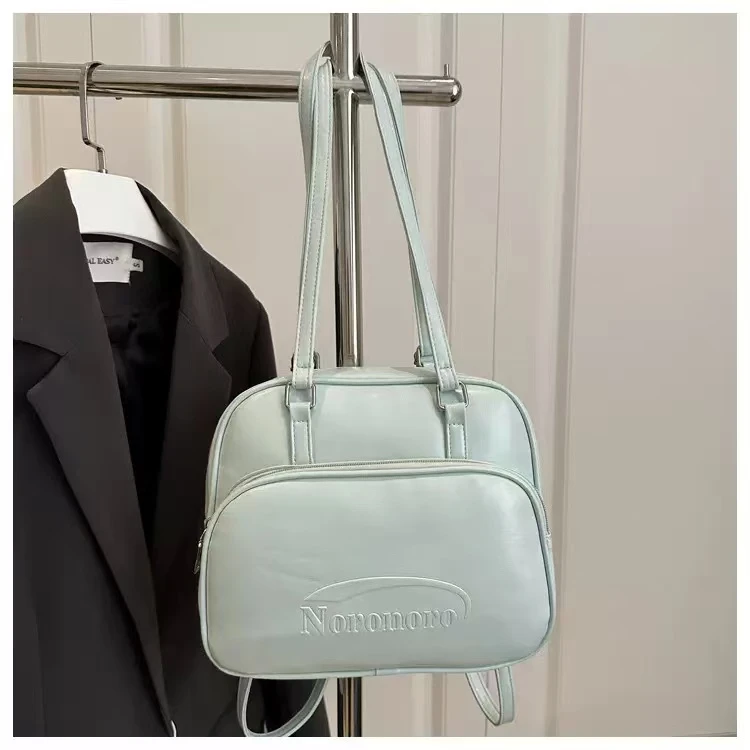 腋下包小方包车缝线双根双肩包手拎包女士公主风国风时尚潮流