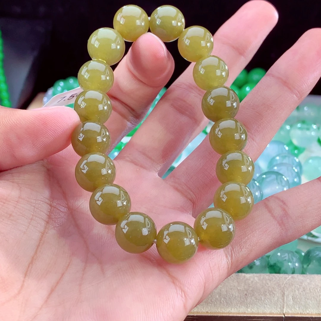 未镶嵌手串翡翠天然缅甸