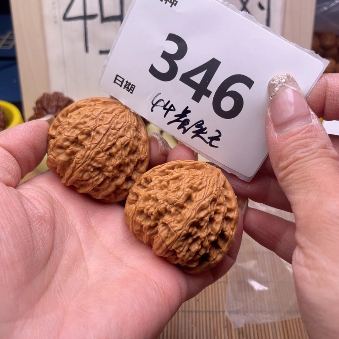 把件文玩核桃346号44虎头王