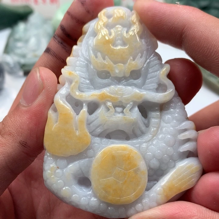 翡翠未镶嵌颈饰保真天然a货翡翠