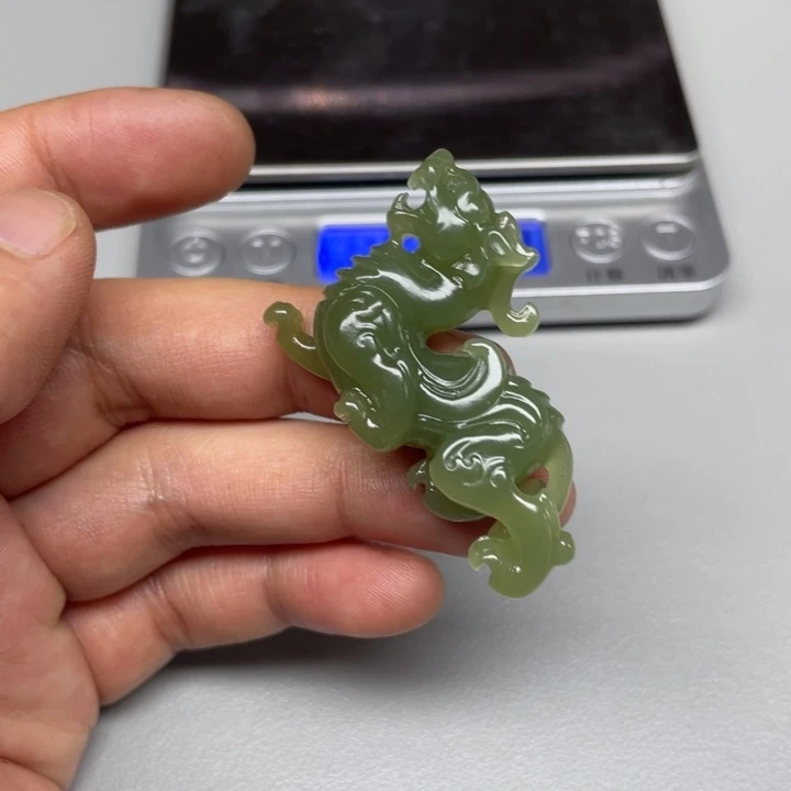 和田玉未镶嵌吊坠(不含链)华*