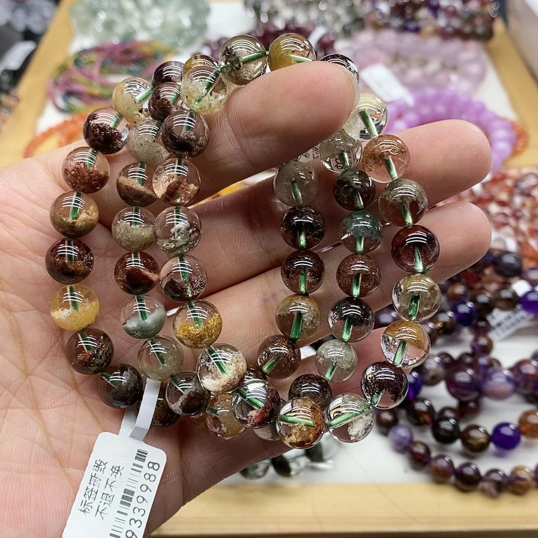 水晶手链未镶嵌多样性发货发一条