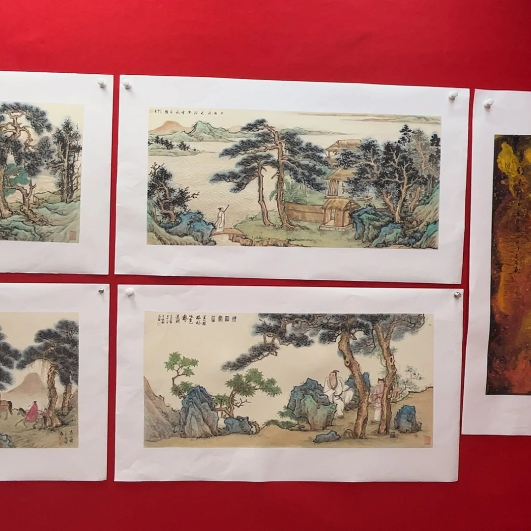 关***庄国画叶成兰老师大四尺四开山水奇