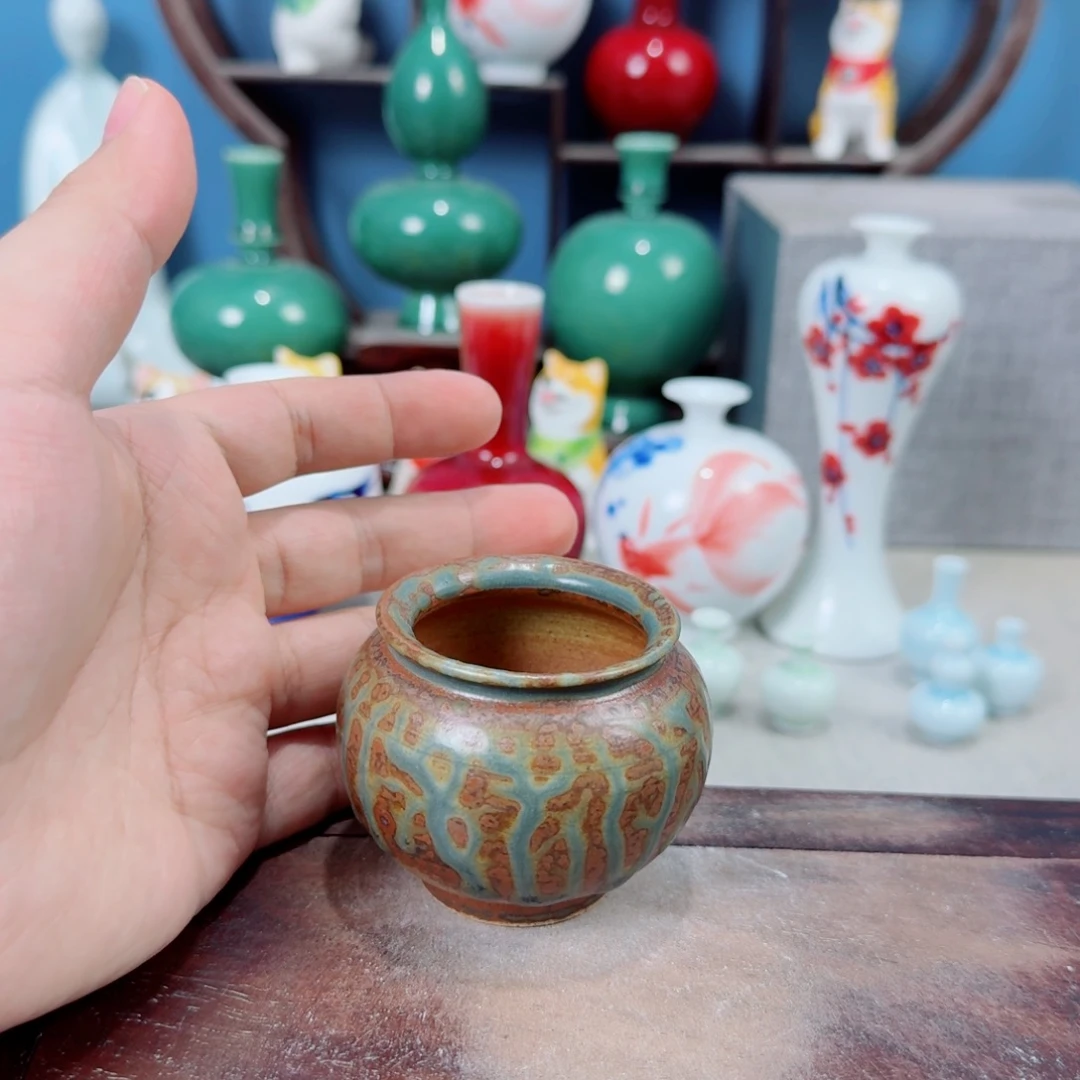 陶瓷手工小花器摆件