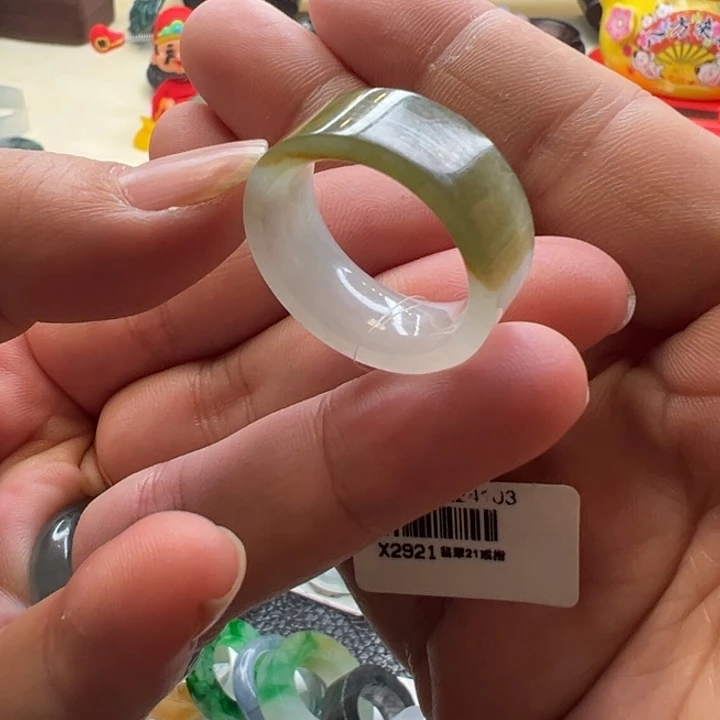 翡翠未镶嵌挂件翡翠戒指21