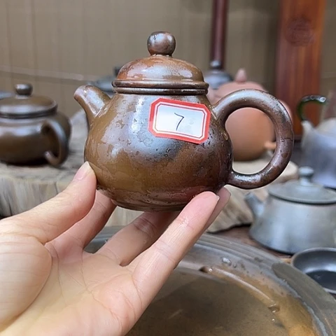 戬谷龙窑坭兴陶柴烧壶7