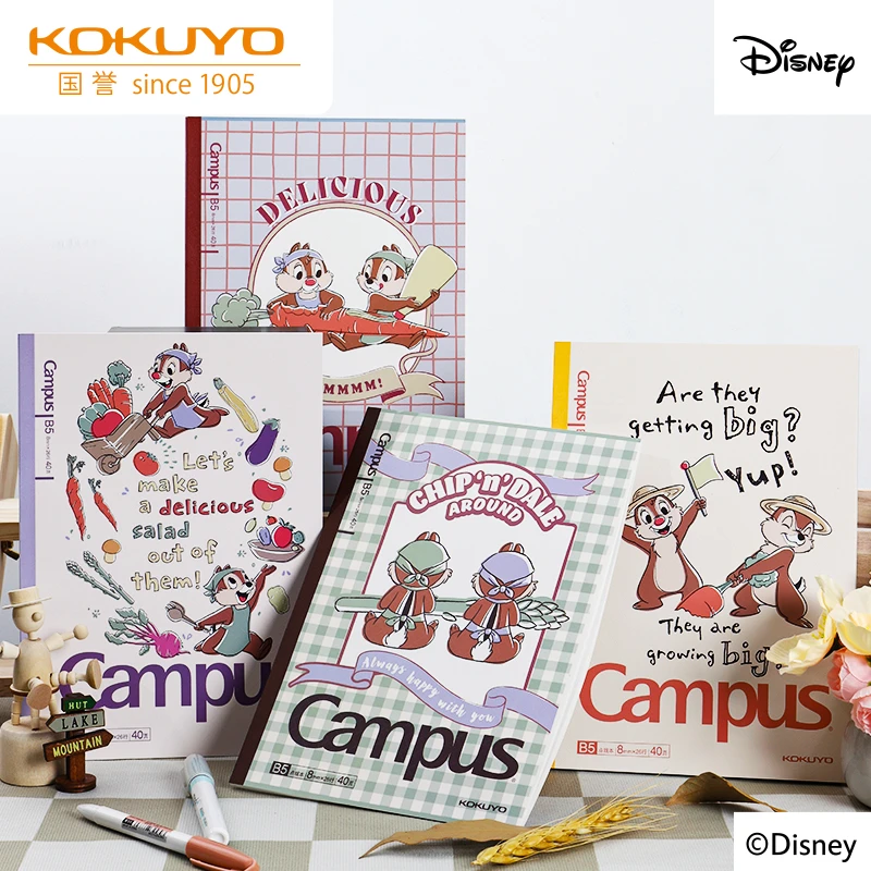 国誉Campus 迪士尼奇奇蒂蒂联名B5无线装订本横线本学生笔记本子
