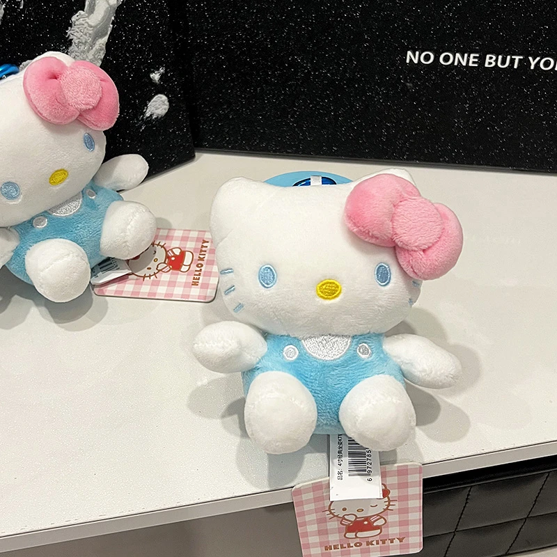 浅蓝经典坐姿Kitty 可爱包包挂饰挂件 卷毛猪