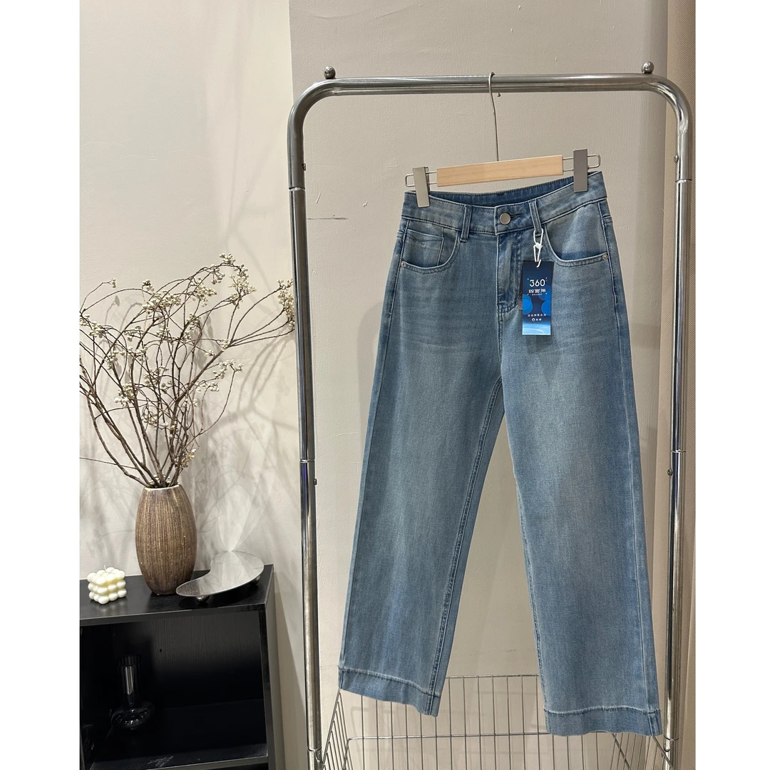 【58835】夏季 超薄超软 四面弹 九分弹力直筒裤 舒适软糯